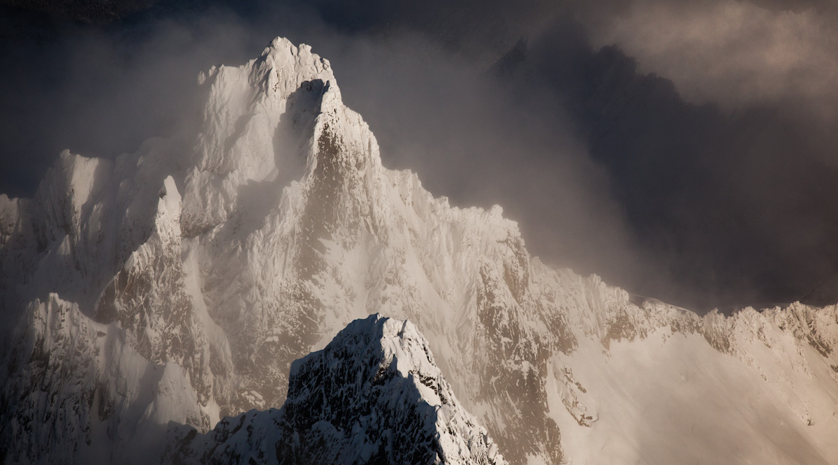 The Southwest Face Of Spire Point <br> (DomeSpire111911-047-1.jpg)*