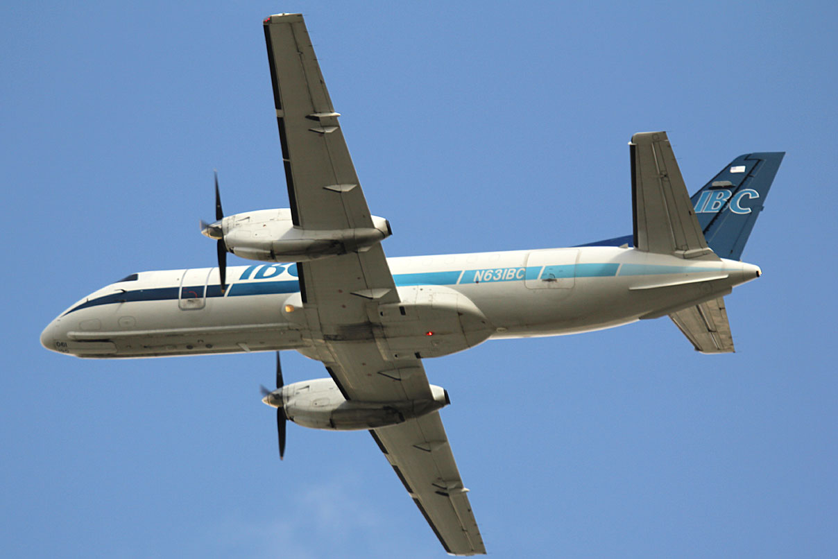 IBC Saab-340 taking off from MIA Runway 27