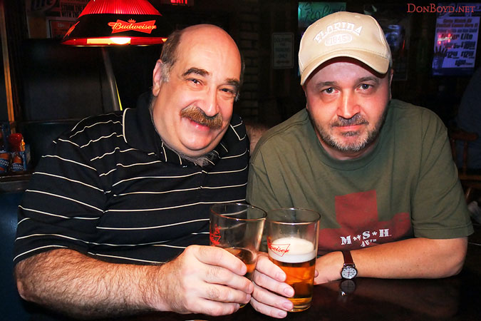 November 2011 - Don Mamula and Kev Cook at Brysons Irish Pub in Virginia Gardens