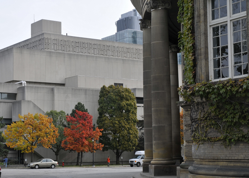 Convocation Hall looking towards the Medical School, U. of. T.