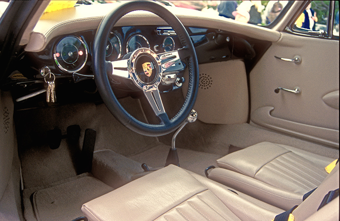 Interior of the Champagne colored car