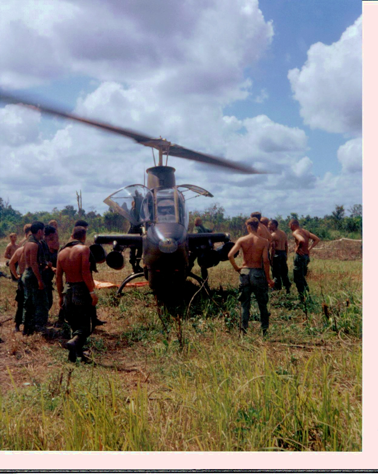 Cobra gunship down in the Black Lions NDP
