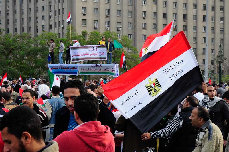 Demonstration in Tahrir Square, Cairo