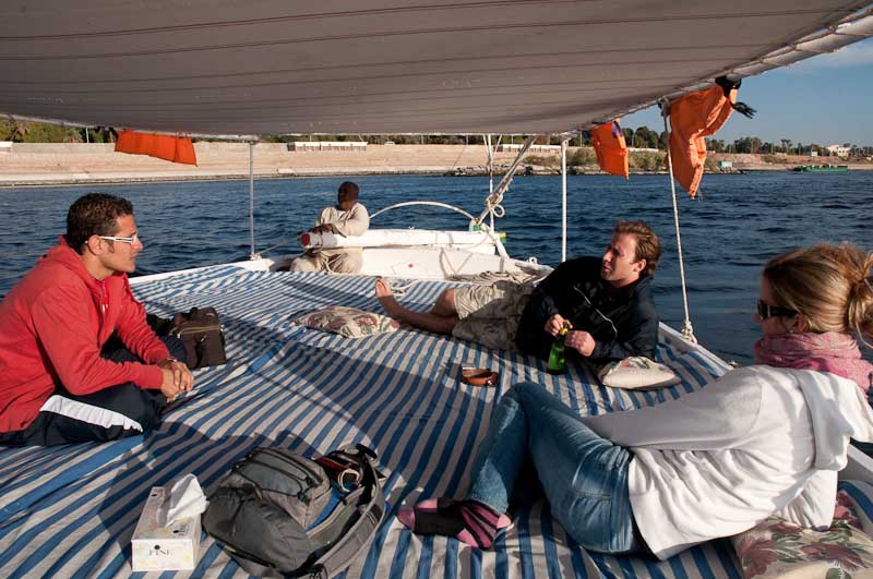 Aboard our felucca