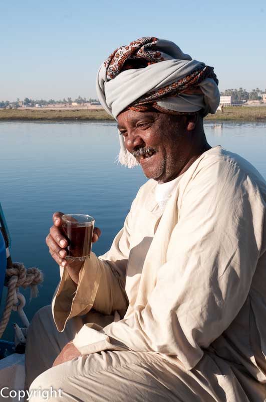 Felucca captain on the Nile, Egypt