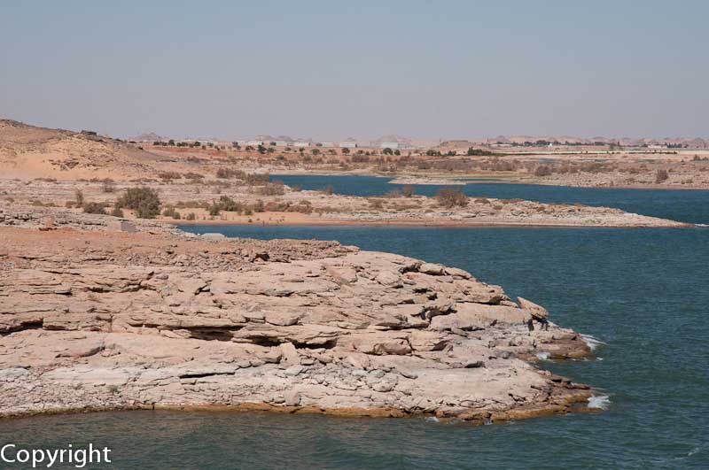 Lake Nasser at Abu Simbel