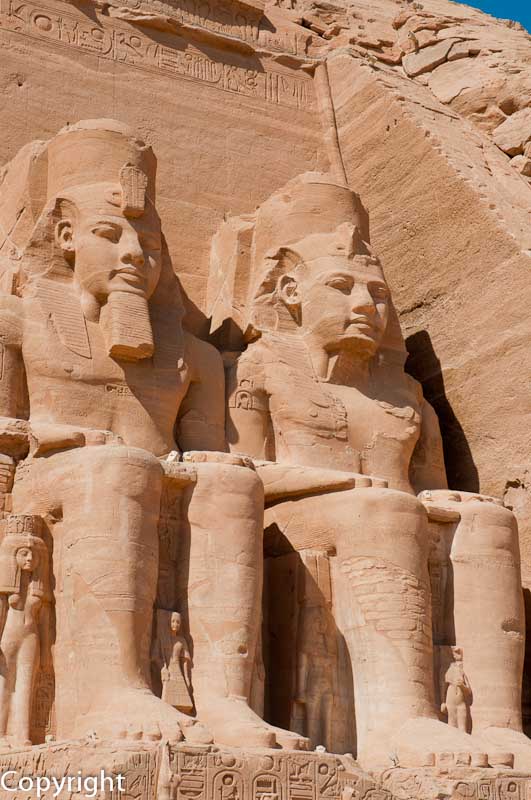 Colossal effigies of Ramses II, Abu Simbel