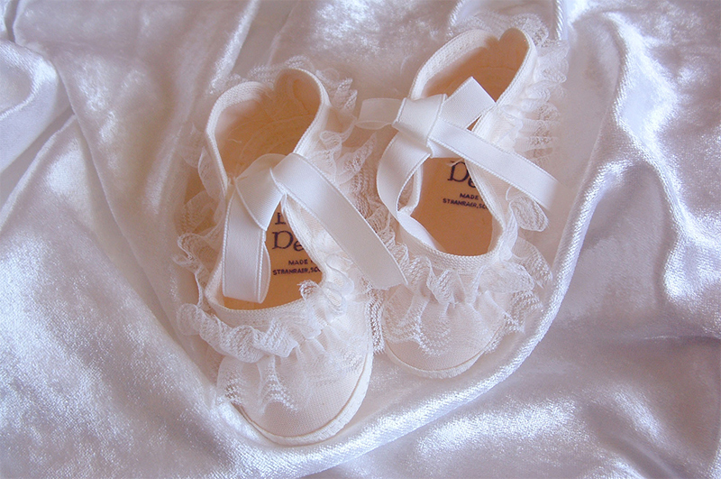 White Christening Boots