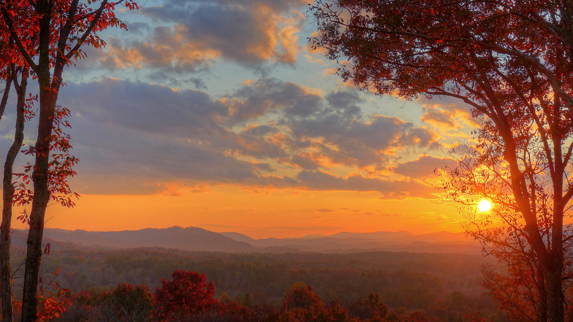FALL SUNSET  -  AN HDR IMAGE