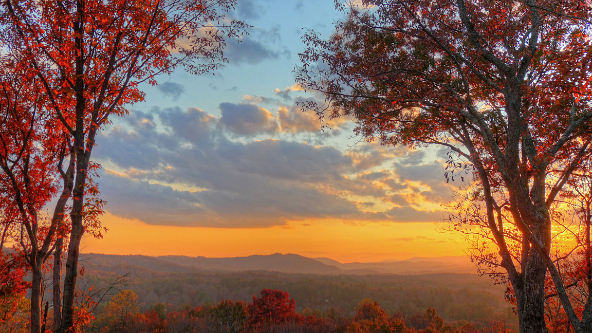 FALL SUNSET  -  AN HDR IMAGE