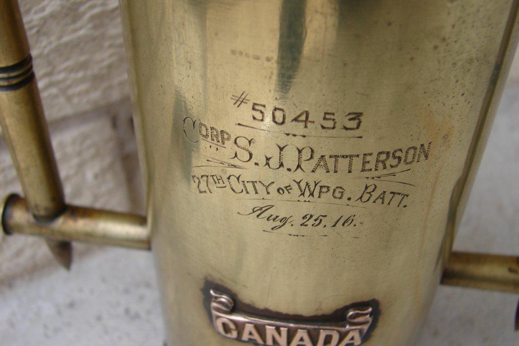 27th  City of Winnipeg Battalion CEF Trench art