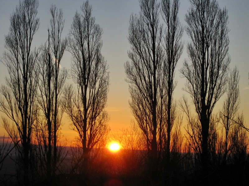 La Rioja. Atardecer en Abalos