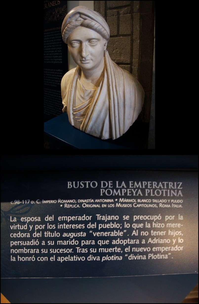 Busto de la emperatriz Pompeya Plotina