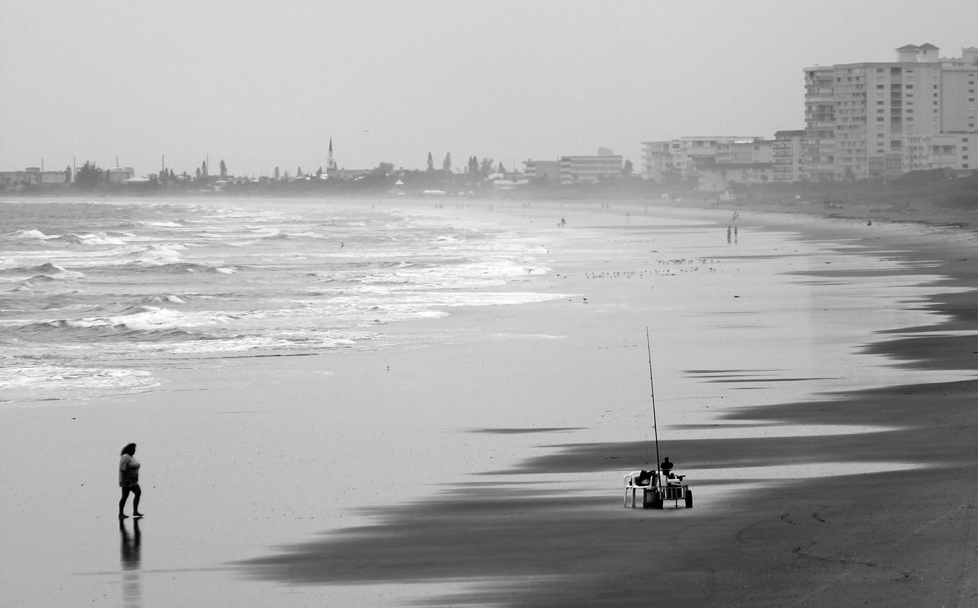 Heavy Surf Along Cocoa Beach