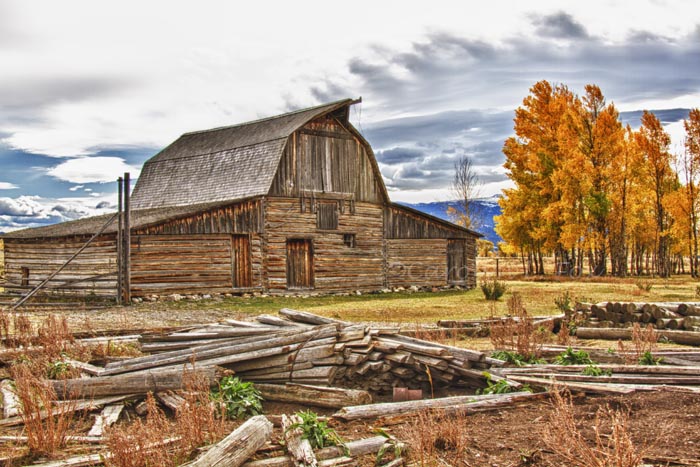 Moulton Barn in the Fall