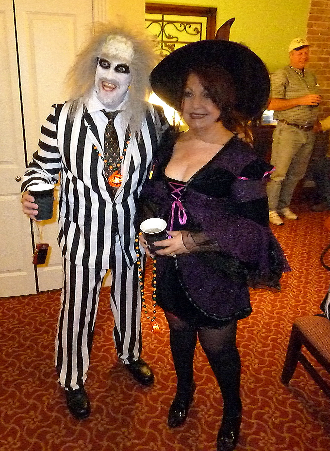Beetlejuice & Witch Arrive at Our Party