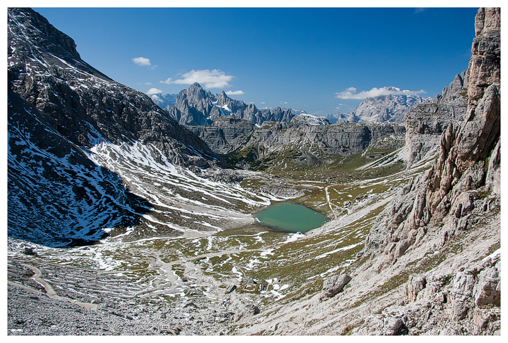 Lago di Cengia from above