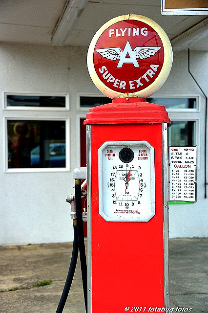 Vintage gas pump