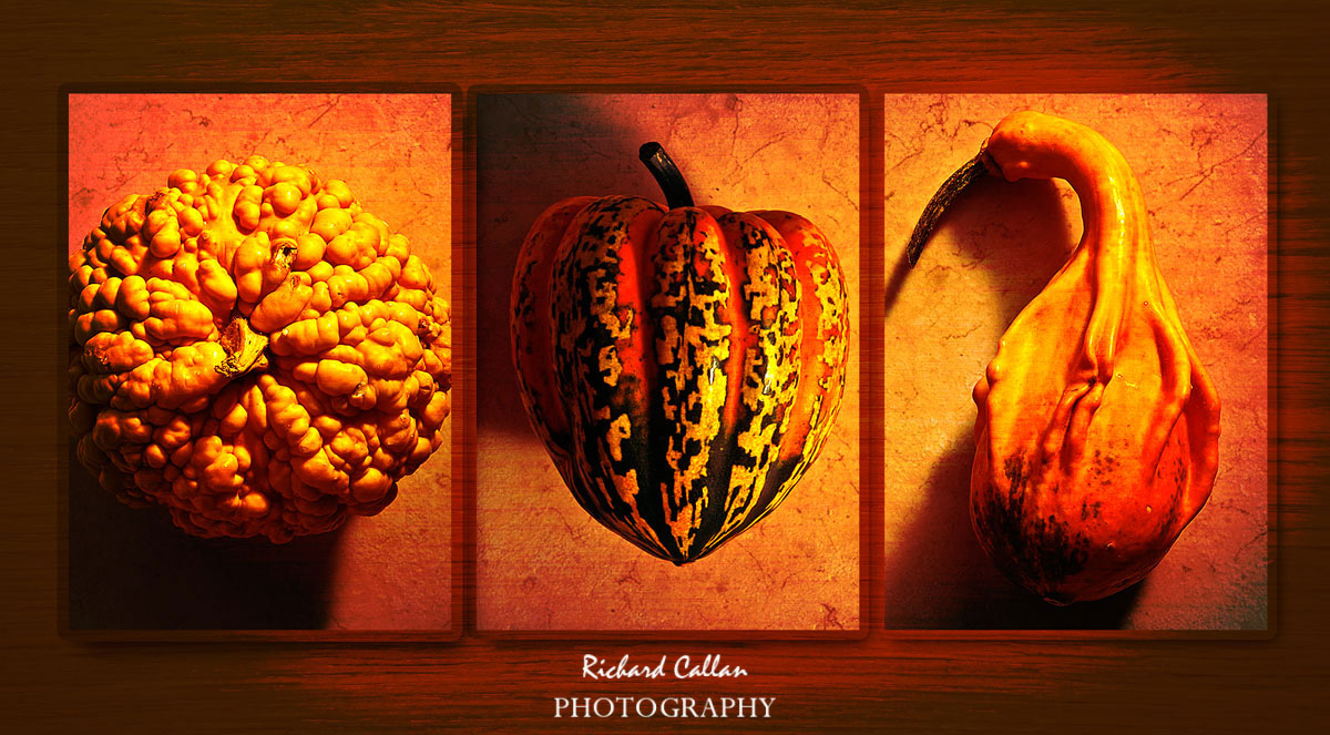 Trio of pumpkins