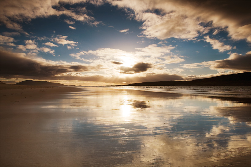 beach reflections