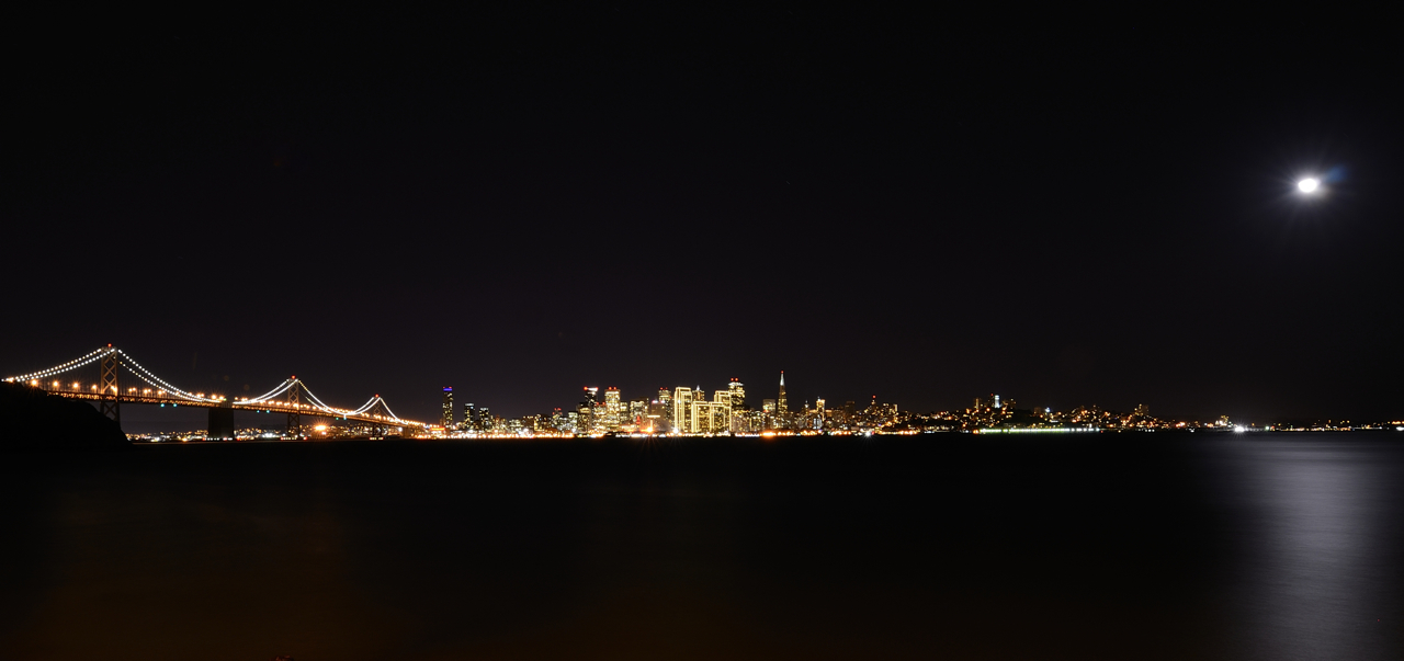 San Francisco at Night from Treasure Island