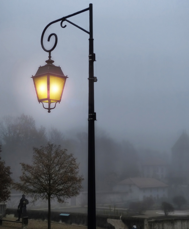 Morning is darker when its foggy....
