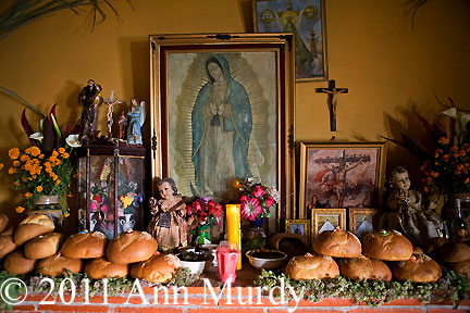 Altar in the home of Juan Carlos