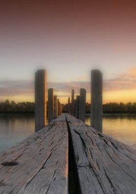 Dusk at the jetty.JPG