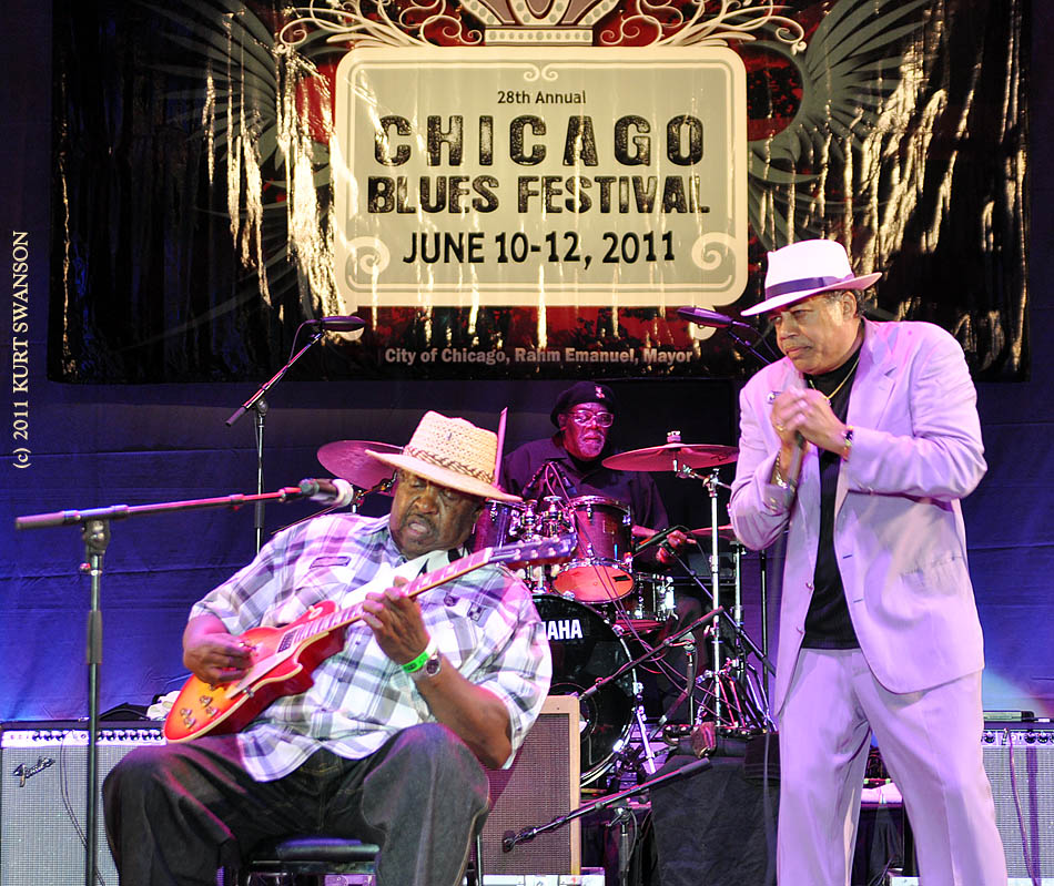 Magic Slim and Billy Branch 2011 Chicago Blues Festival
