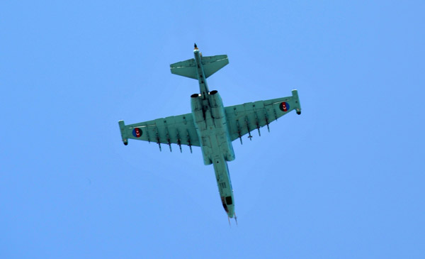 Azerbaijan Air Force Sukhoi Su-25 over Baku