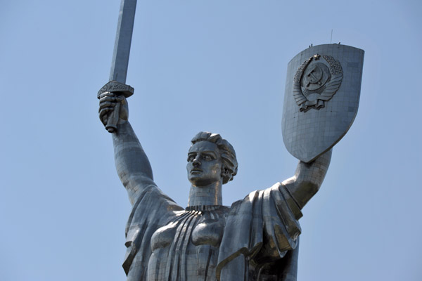 Motherland statue made of titanium