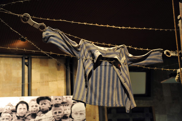Uniform shirt from a German concentration camp