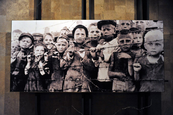 Historic Photograph - children behind barbed wire