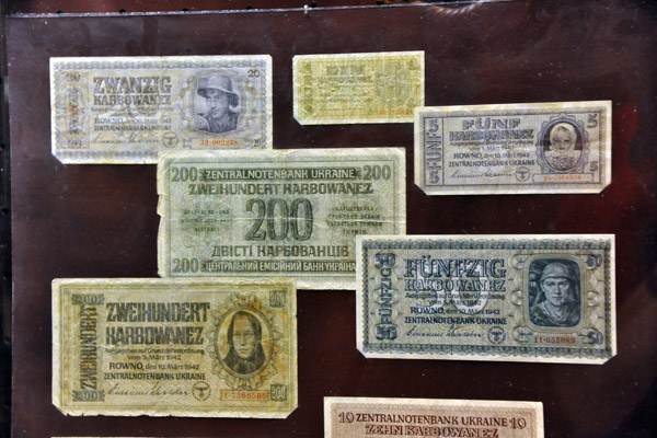 German banknotes from the occupation of Ukraine