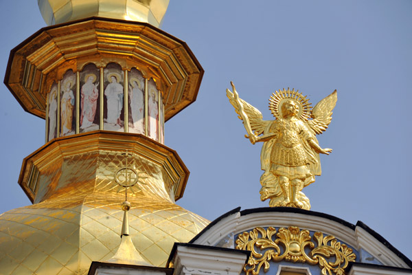 Golden image of the Archangel Michael, St Michael's Golden-Domed Cathedral, Kyiv