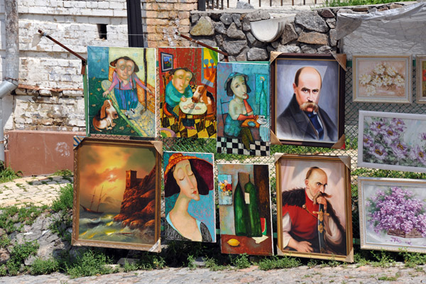 Paintings for sale, Andriivs'kyi descent, Kyiv