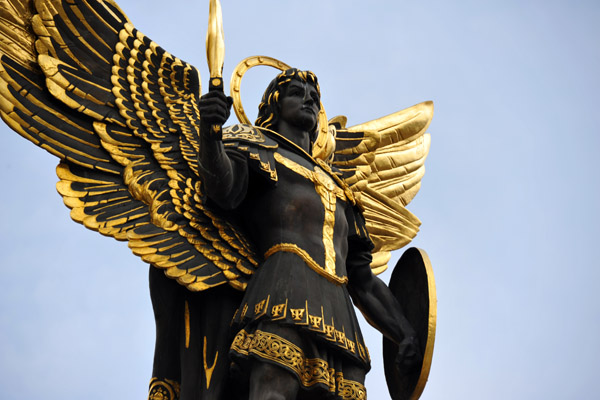 Sculpture of the Archangel Michael, Lach Gates, Independence Square