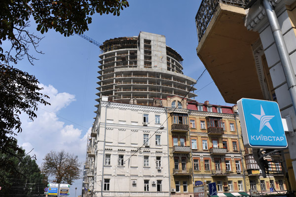 Hilton Kyiv under construction, 2011 - Tarasa Shevchenko Blvd, 30