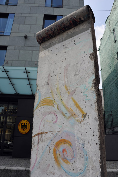 Section of the Berlin Wall at the German Embassy, Kiev