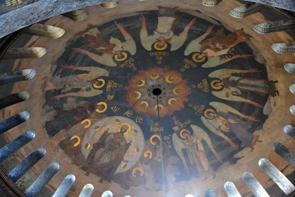 Dome of Uspensky Cathedral with Jesus and the 7 Archangels, Lavra Monastery, Kyiv