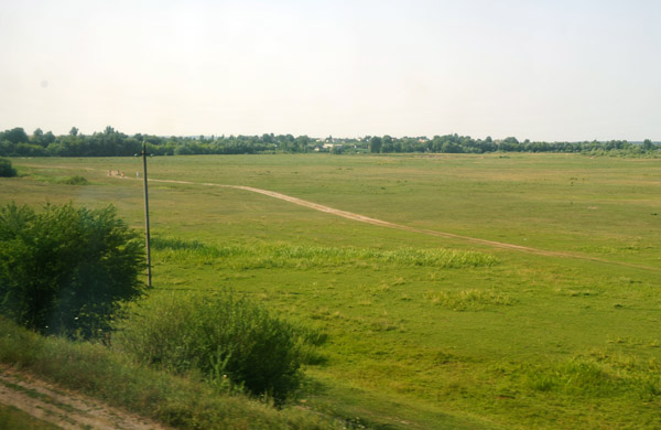 Flat plains of western Ukraine