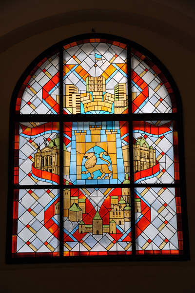 Stained glass window, Lviv Town Hall