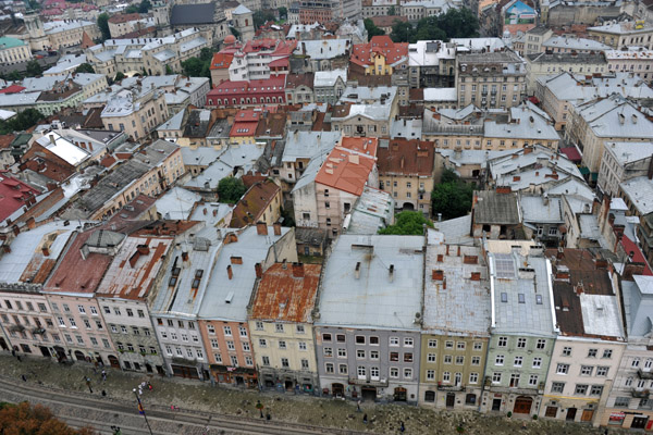 Rynok Square from Lviv Town Hall