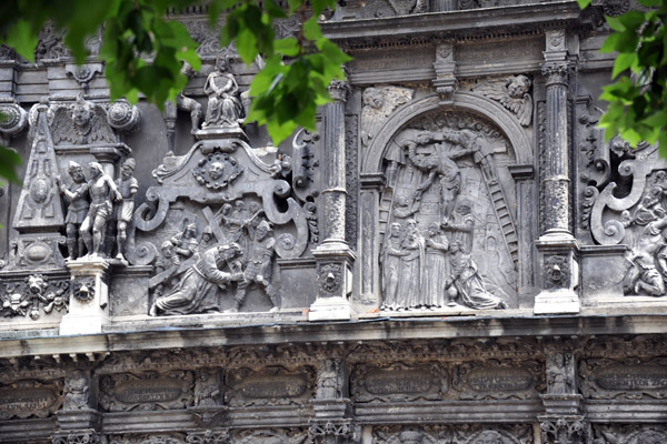 Central relief of Boim Chapel - the Crucifixion