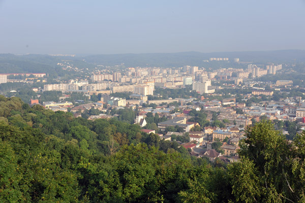 View of Lviv to the northwest of Castle Hill