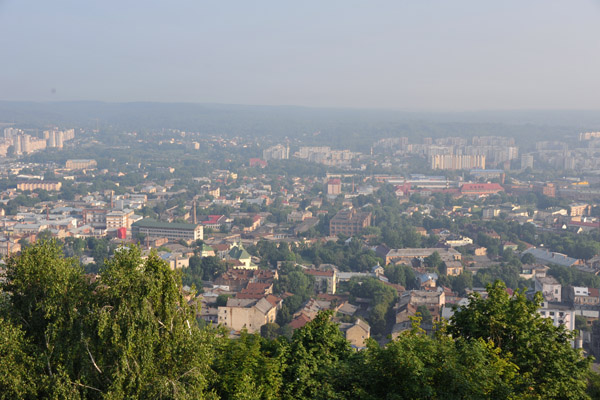 View of Lviv to the north of Castle Hill