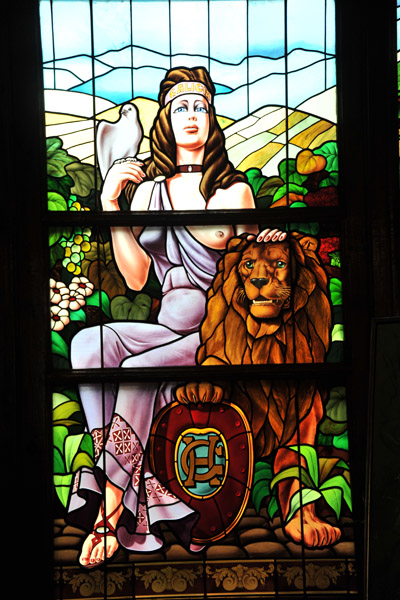 Stained glass window, Grand Hotel Lviv
