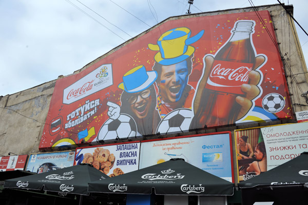 Coca-Cola advertisement of Euro2012, Lviv