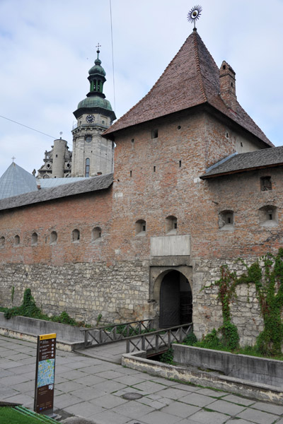 Section of the old city wall, Lviv