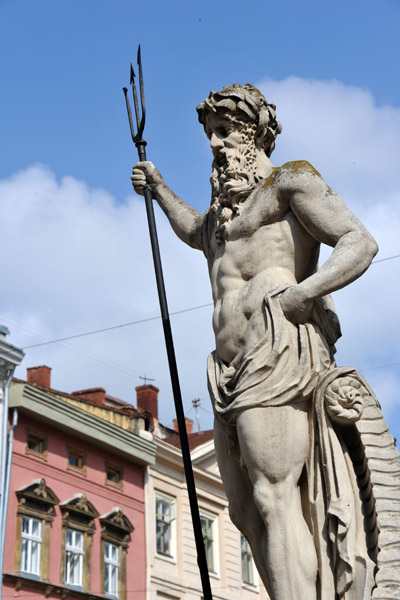 Neptune Fountain, Rynok Square, Lviv